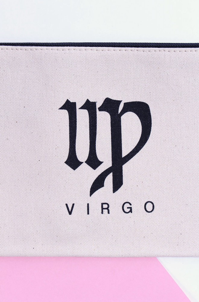 virgo star sign pouch large